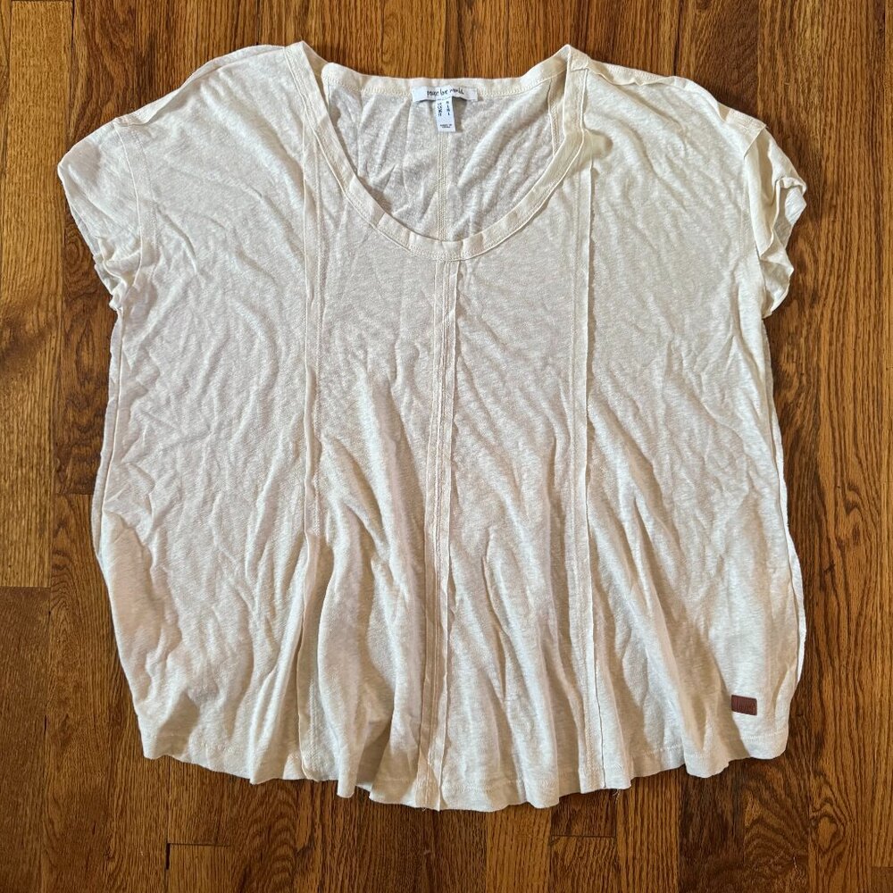 Peace Love World short sleeve "Boheme" top. Size M.